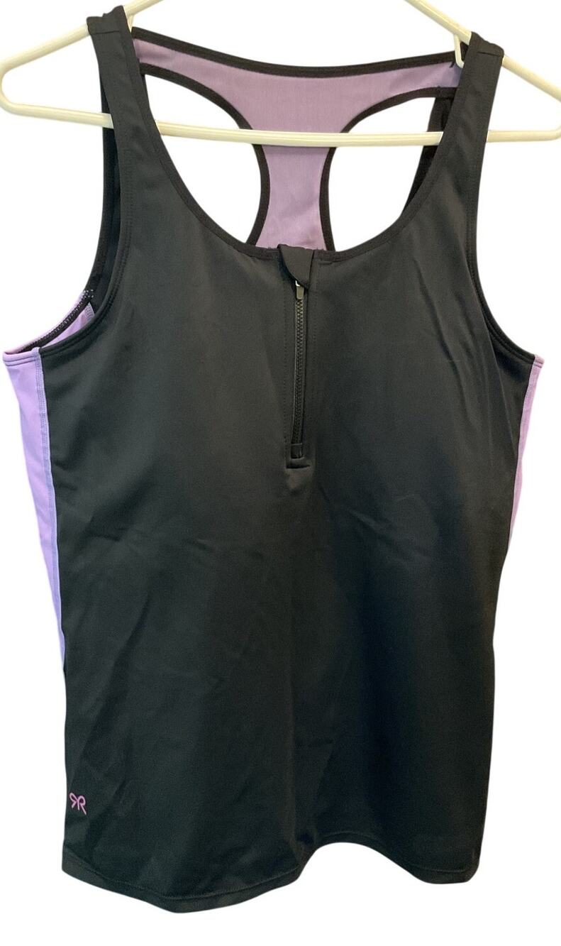 Ruby Ribbon Second Skin V Neck 1/4 Zip Cami Size 42 Style 1786 Shapewear Tank